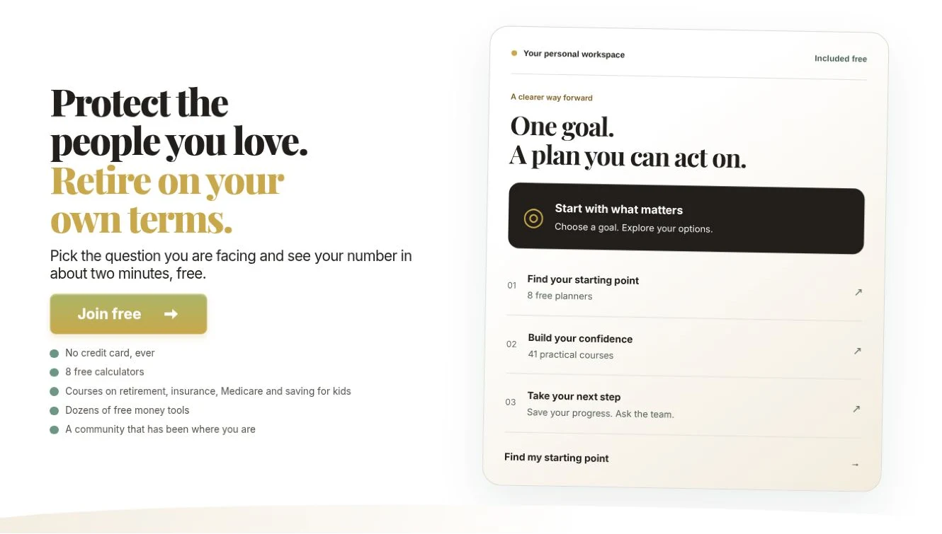 Insurance & Financial membership template preview